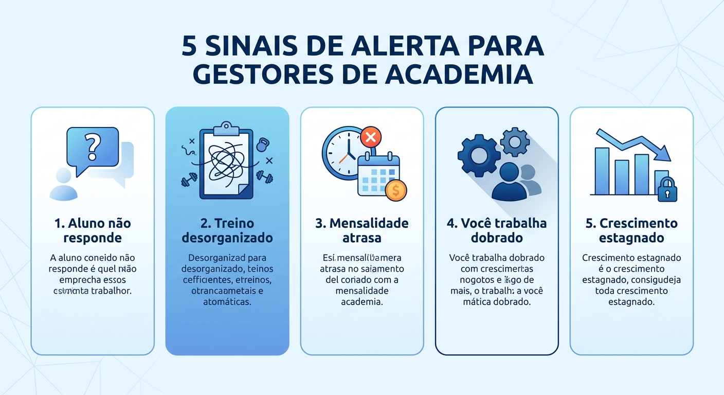 Infográfico com 5 sinais de que sua planilha de treino precisa virar um aplicativo profissional Personal Millbody