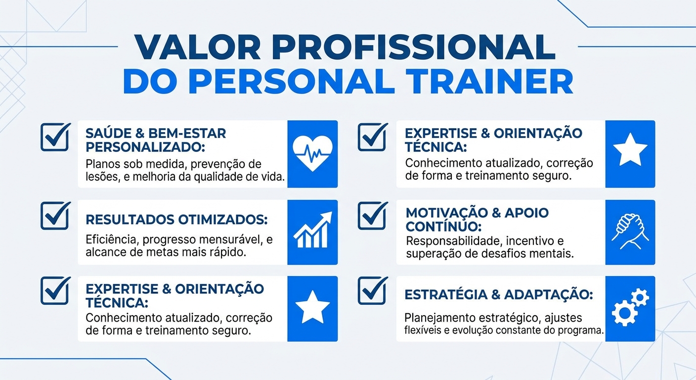 Checklist 5 sinais de que seu valor profissional como personal trainer de mobilidade articular vai além da prescrição de treinos