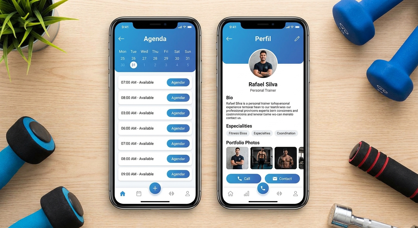 Agenda online do Personal Millbody para instrutor de meditação em movimento