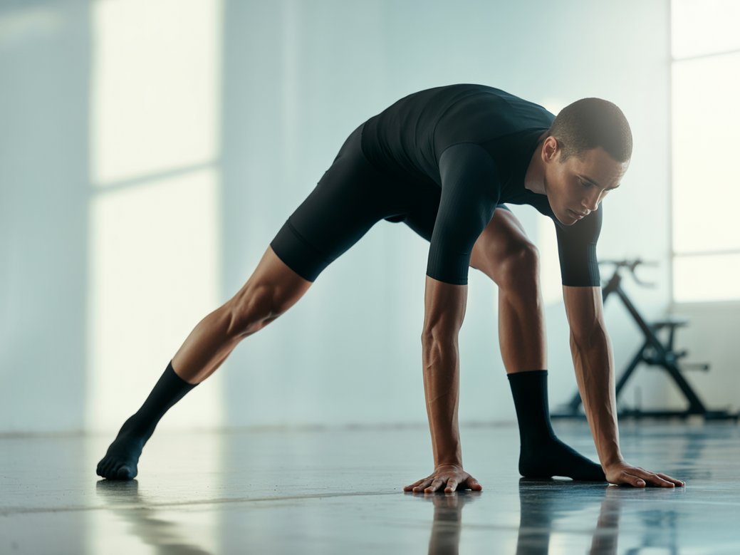 Demonstração em vídeo de 5 exercícios de alongamento essenciais para ciclistas