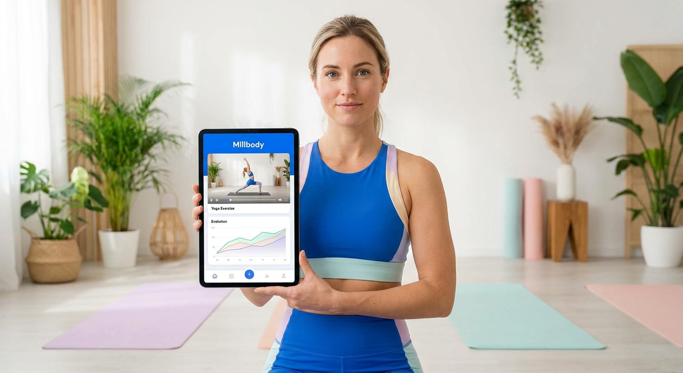 App para personal trainer com vídeos de yoga, correção de movimento e prevenção de lesões - Personal Millbody