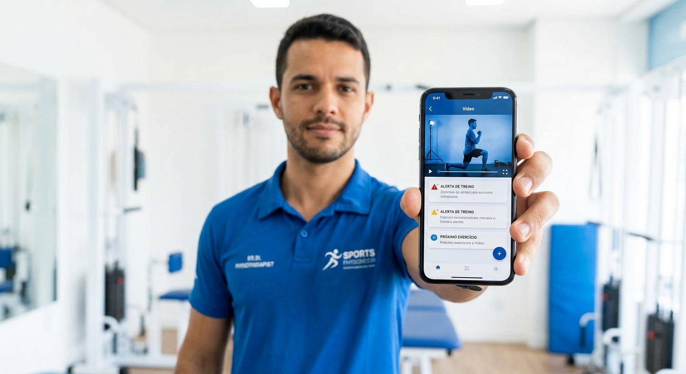 App para personal trainer com vídeo de execução correta e alertas de prevenção de lesões