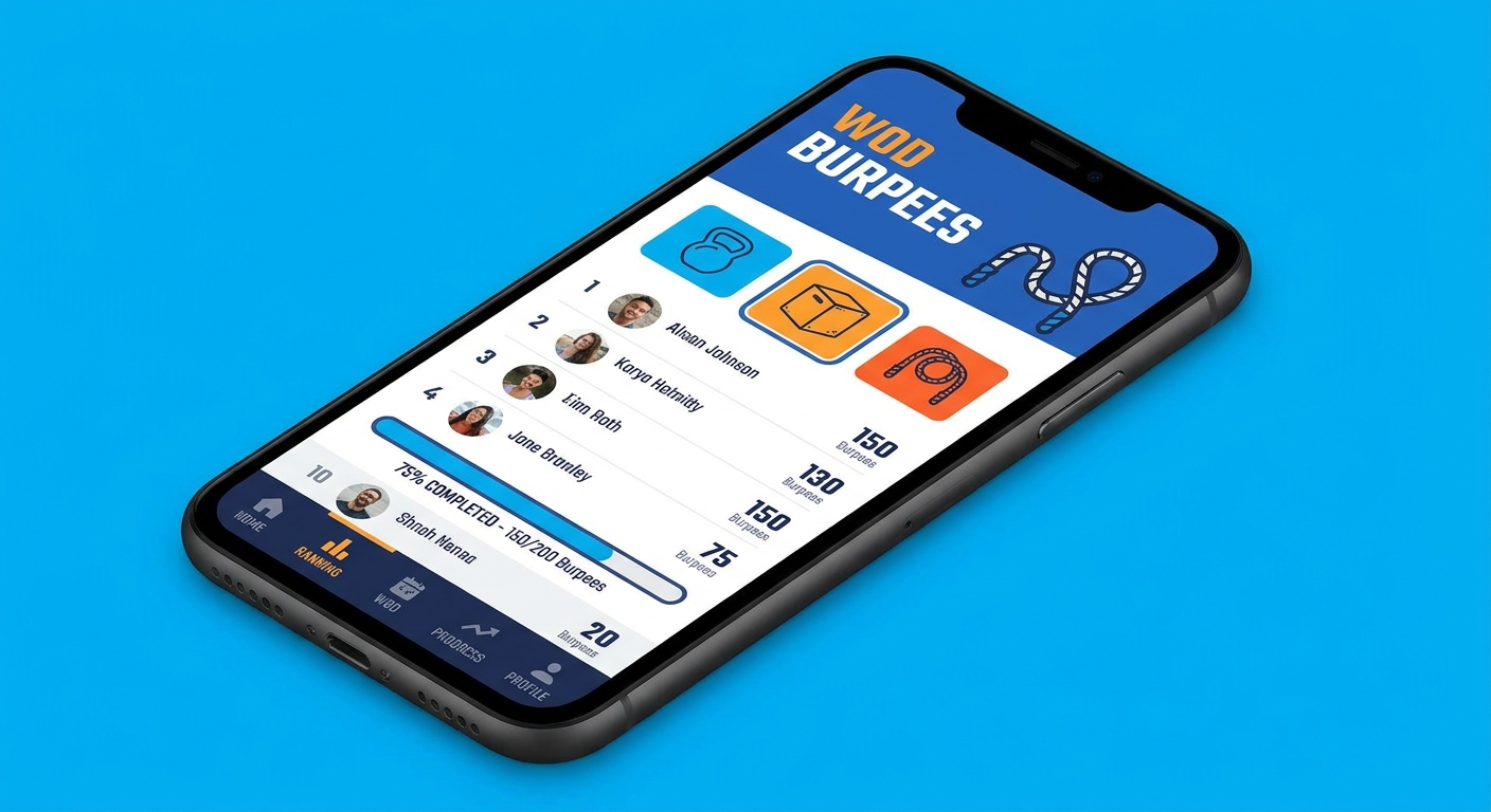 app personal cross training leaderboard desafios diários