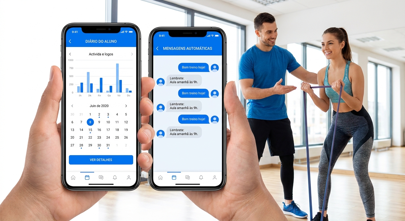 App Personal Millbody – diário do aluno e mensagens automáticas para coach de mentalidade fitness HIIT