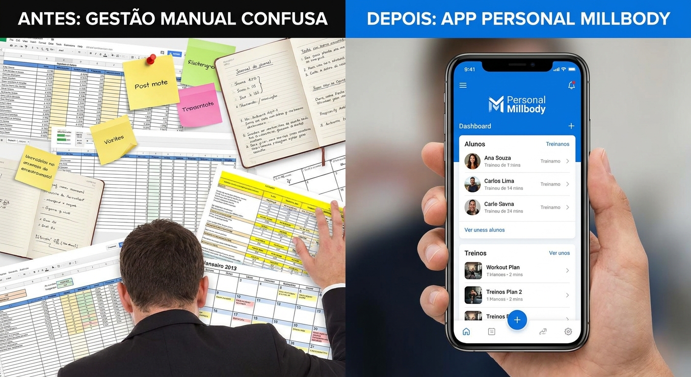 App Personal Millbody para gestão de alunos de artes marciais