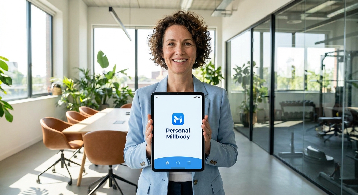 App personalizado para treinadora corporativa – Personal Millbody