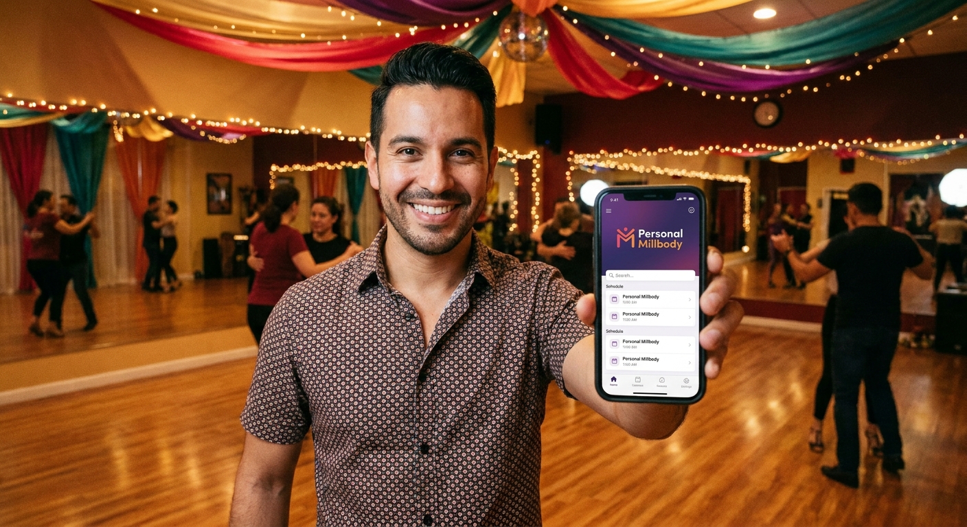 app para professor de dança latina Personal Millbody