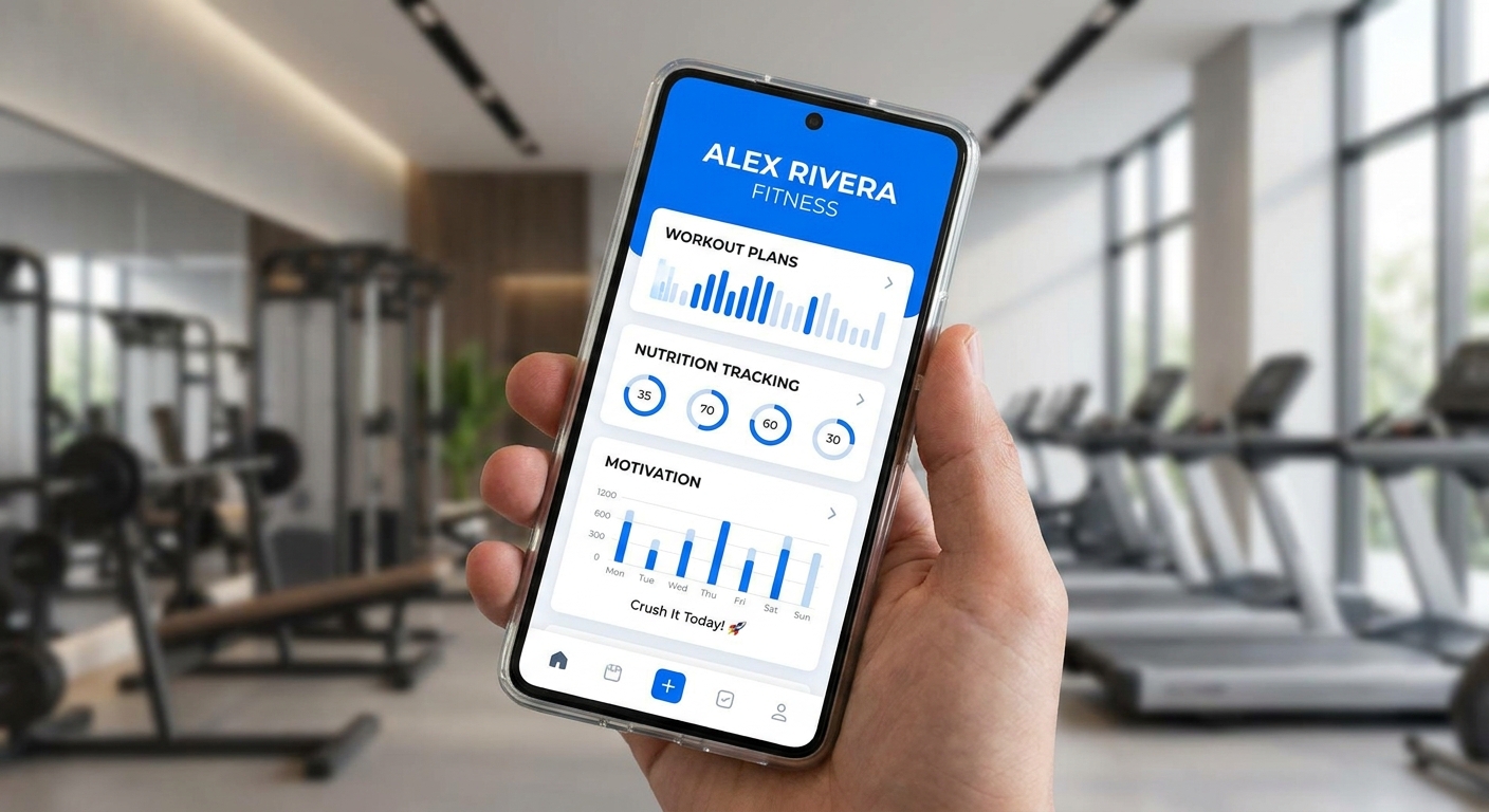 App para personal trainer Personal Millbody acompanhando treino de MMA e evolução de aluno.
