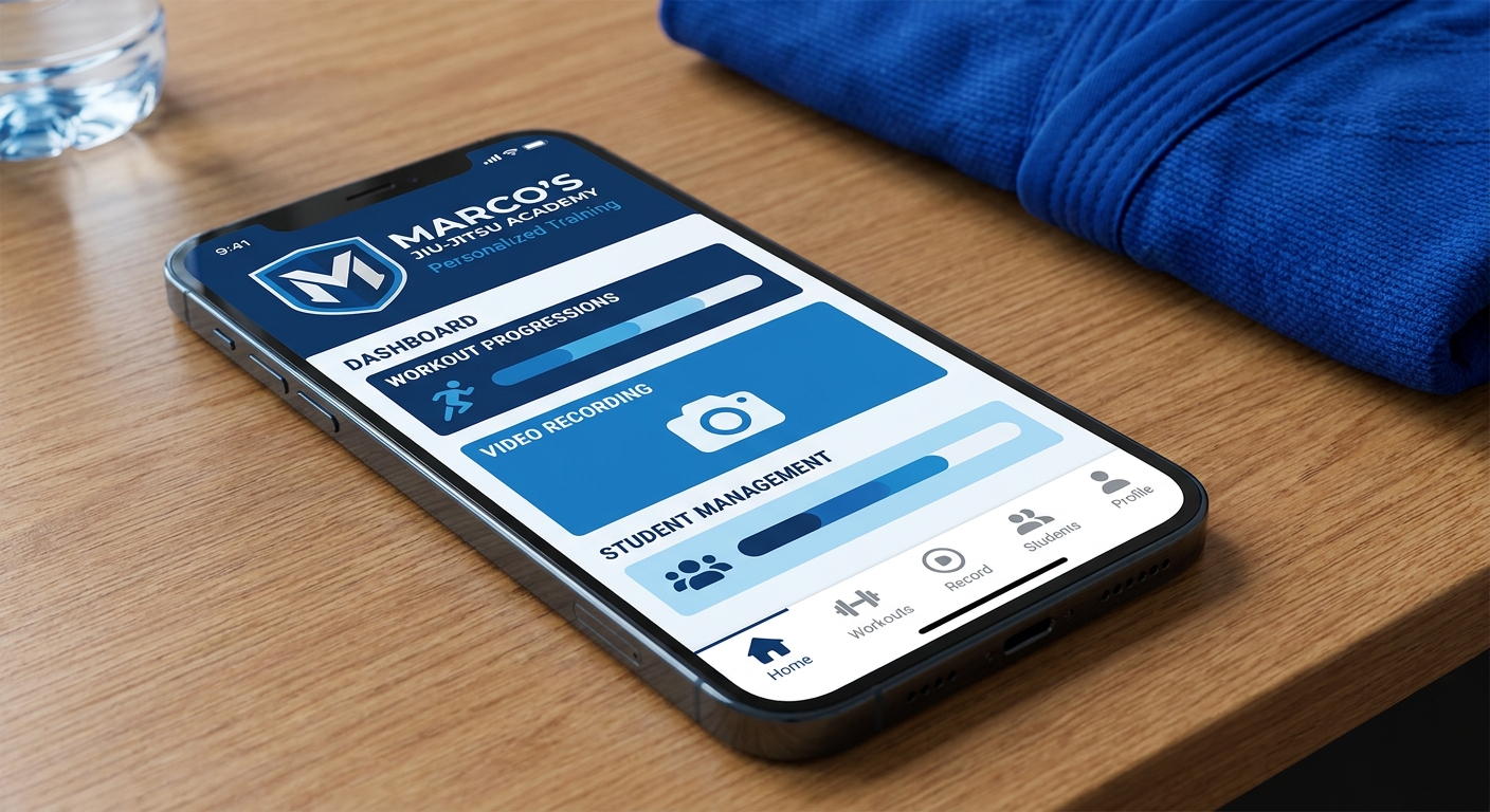 Aplicativo personalizado para personal trainer de Jiu-Jitsu com app Millbody