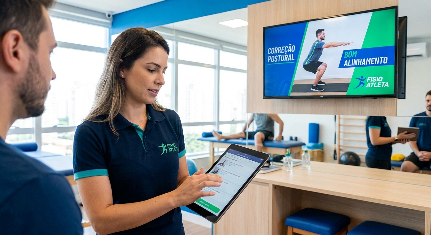 App para TV fisioterapeuta esportivo do Personal Millbody com exercício guiado na smart TV