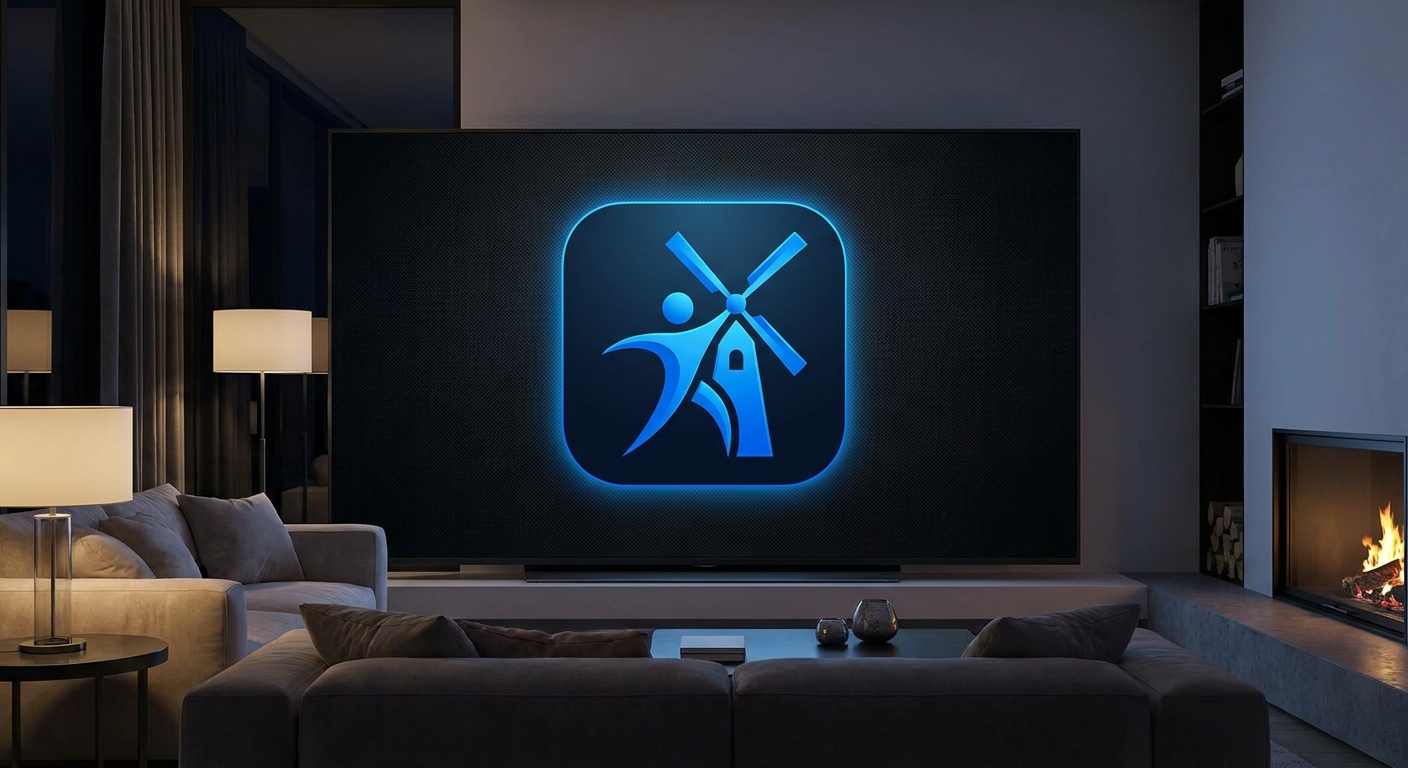 Ícone do aplicativo Personal Millbody sendo exibido na tela inicial de uma Smart TV