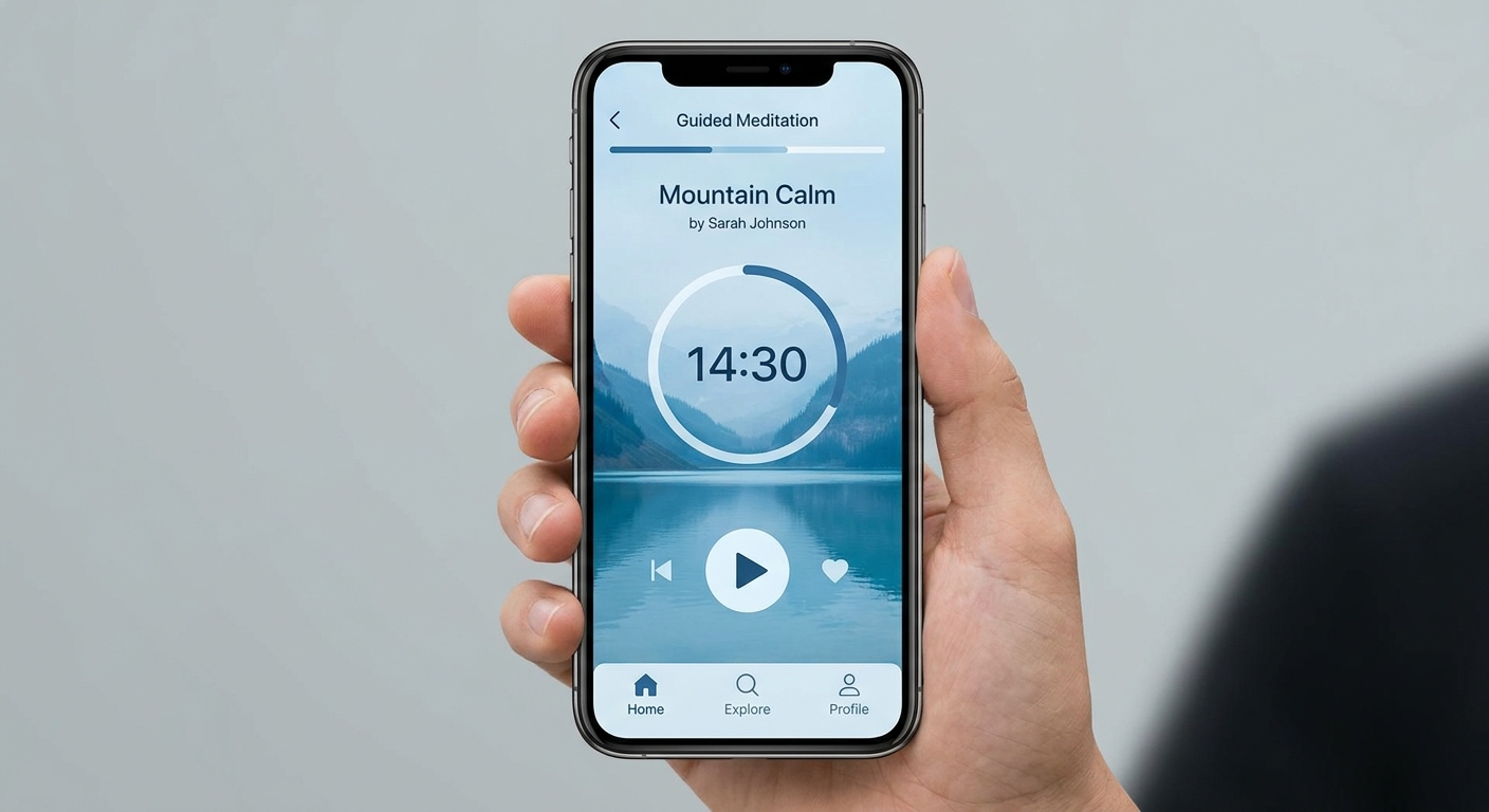 App de meditação guiada Vitalizen para iniciantes