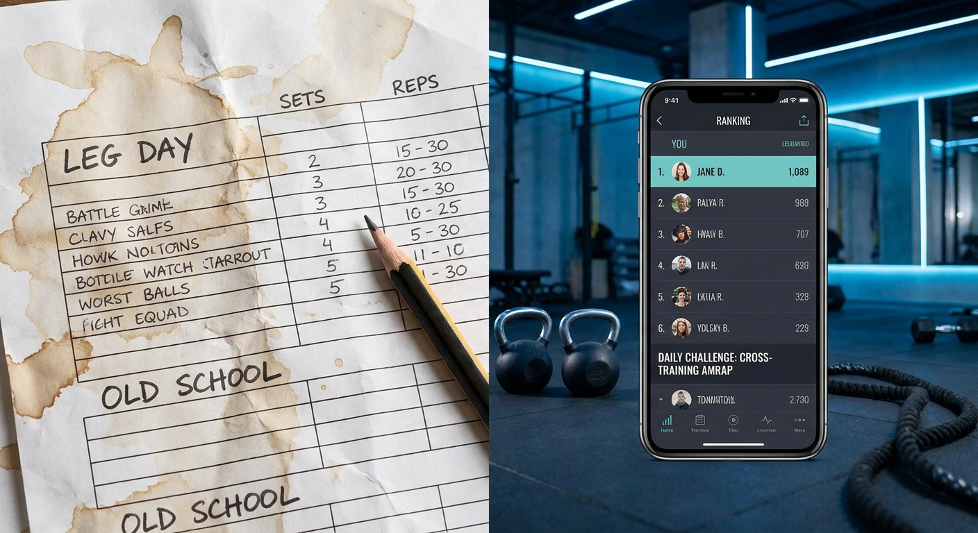 App vs planilha de treinos para personal trainer de cross training - Personal Millbody mostra o contraste entre o método tradicional e a tecnologia