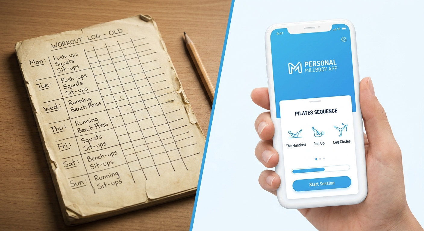 App vs Planilha de Treinos: a evolução do treino personalizado Comparativo entre planilha de papel e aplicativo Personal Millbody para personal trainer