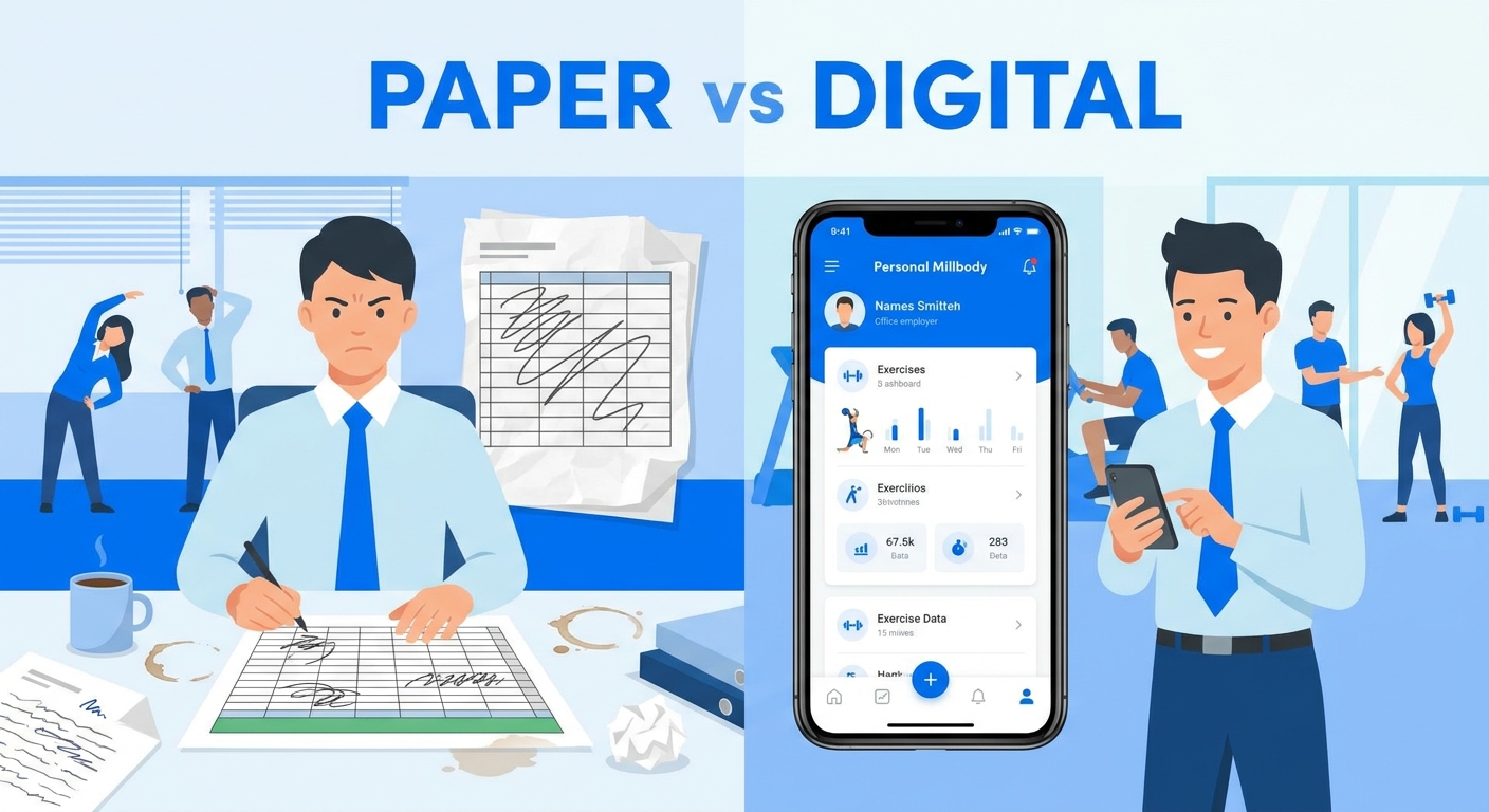 App para personal trainer vs planilha de treinos na ginástica laboral
