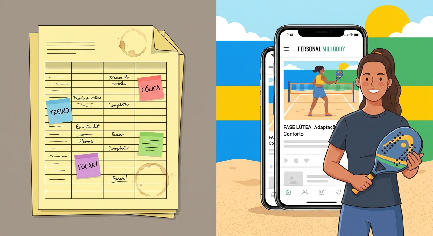 App para personal trainer vs Planilha de Treinos para Personal Trainer de Beach Tennis