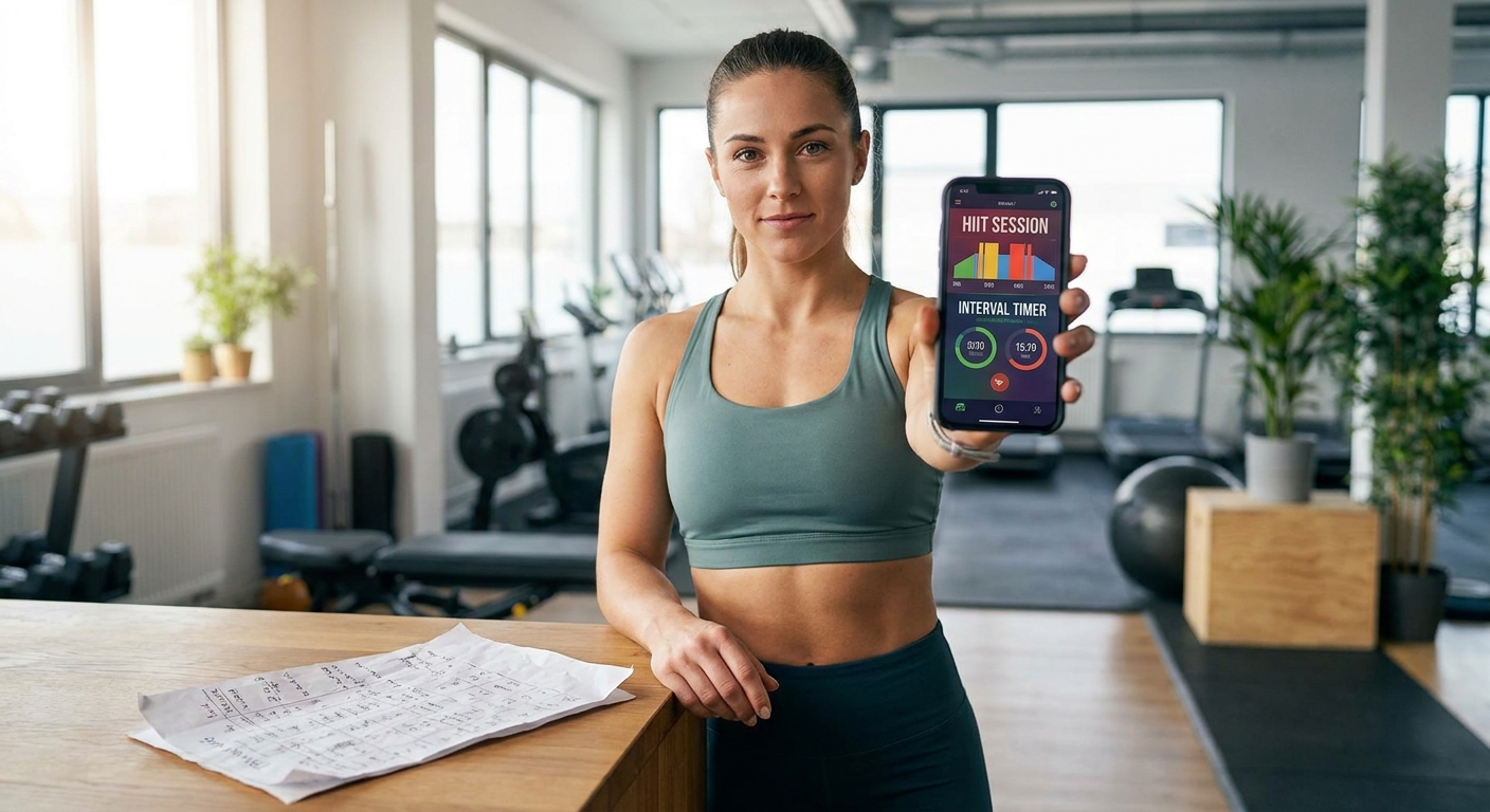 App para personal trainer vs planilha de treino - comparativo visual