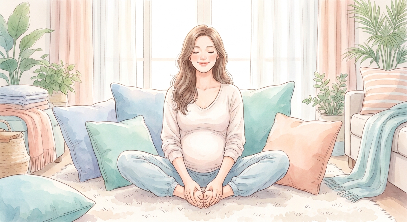 Postura borboleta para gestantes - yoga para grávidas