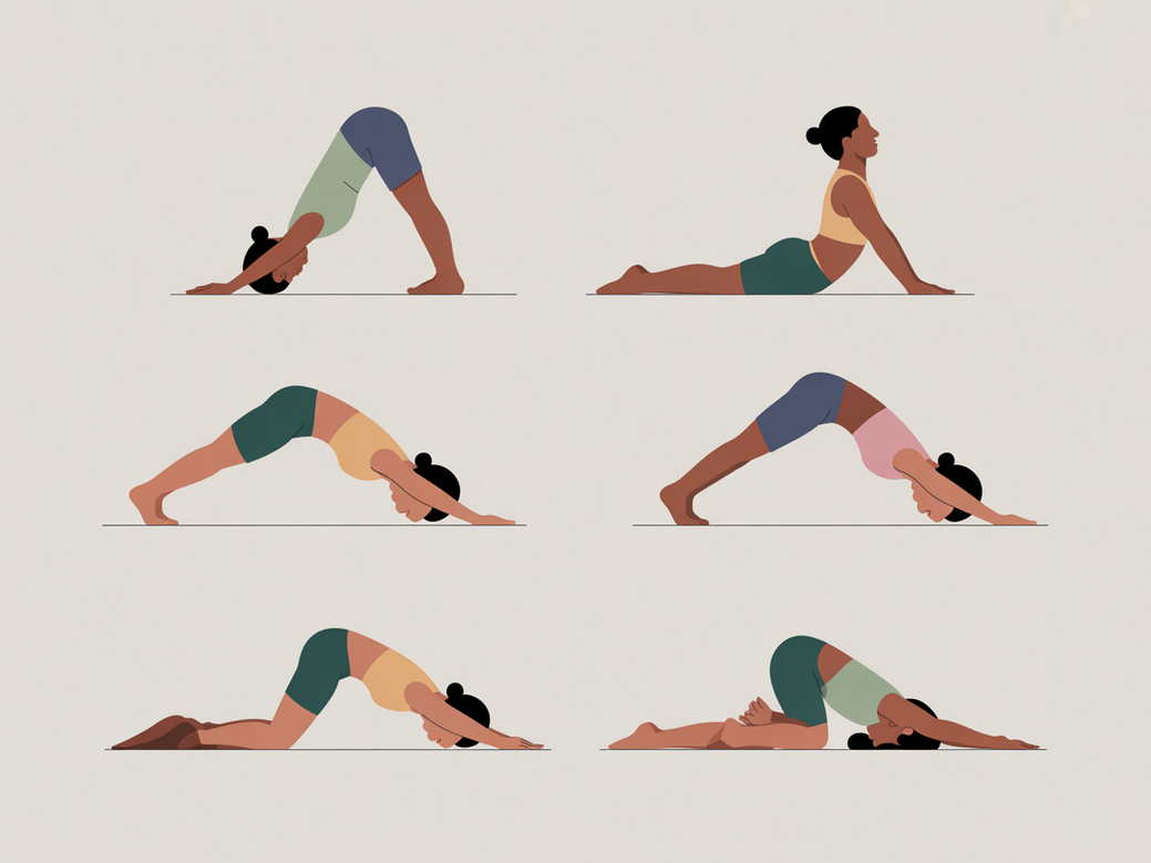 Beginner yoga poses illustrated for easy learning