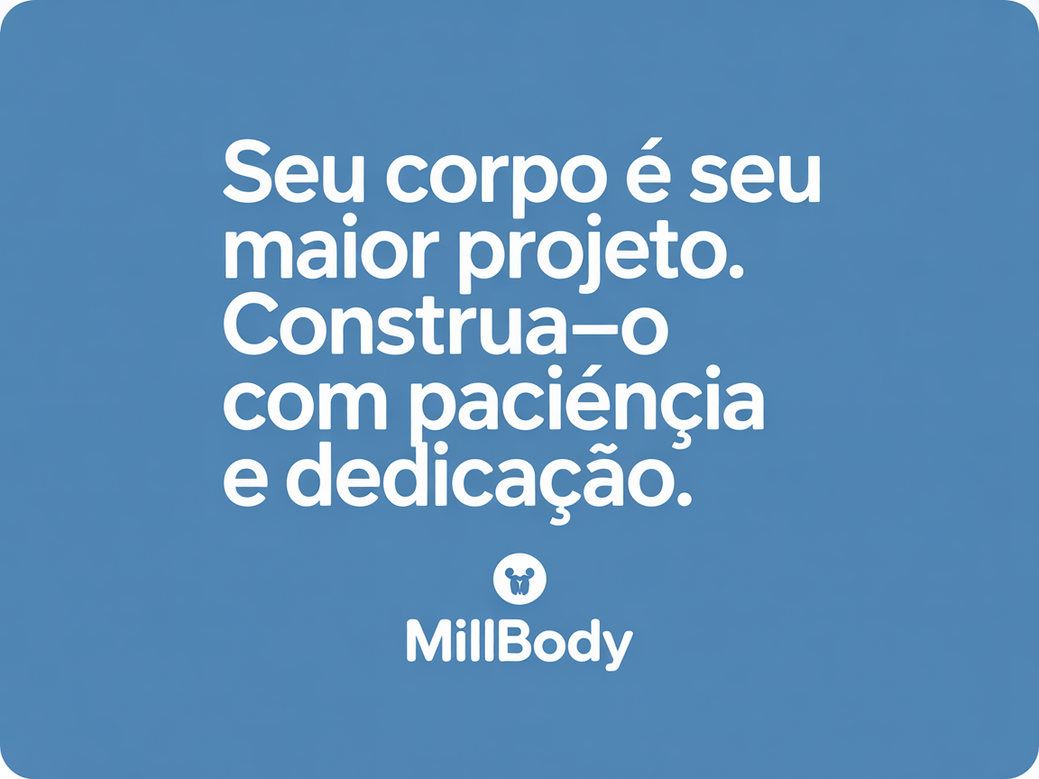 Card com mensagem de motivação sobre paciência no processo de reabilitação