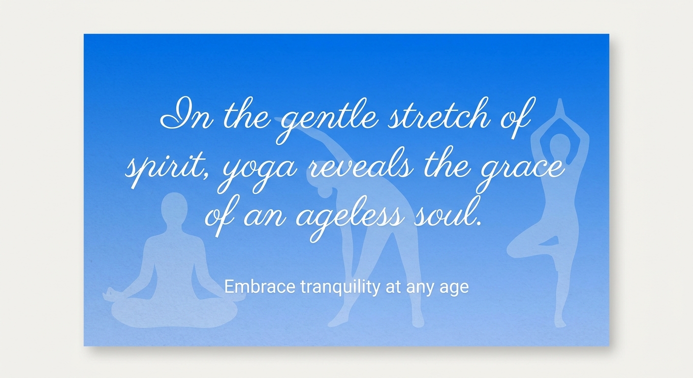 Frase de yoga para mulheres maduras se reconectarem