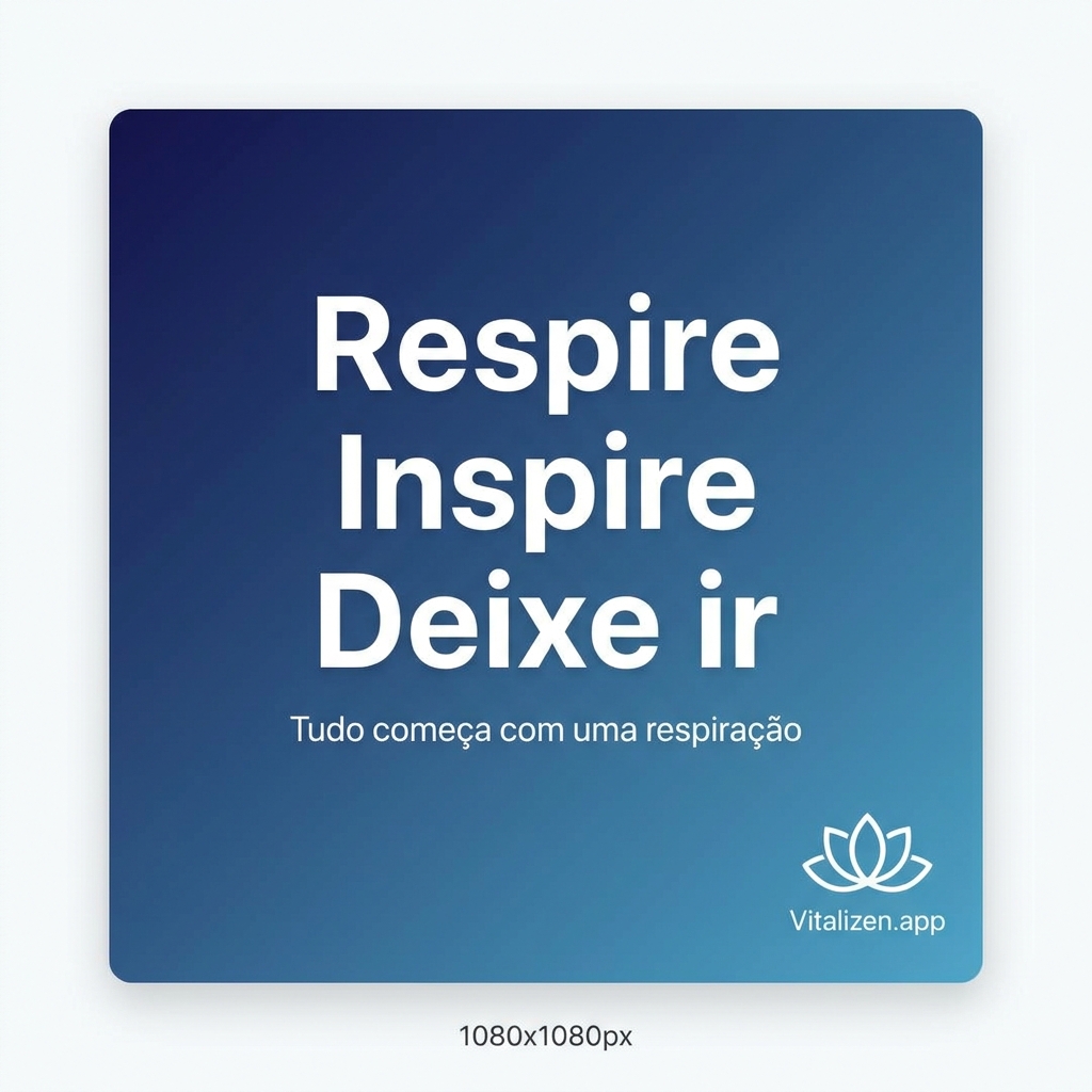 Frase de yoga para iniciantes: Respire. Inspire. Deixe ir. Tudo começa com uma respiração.