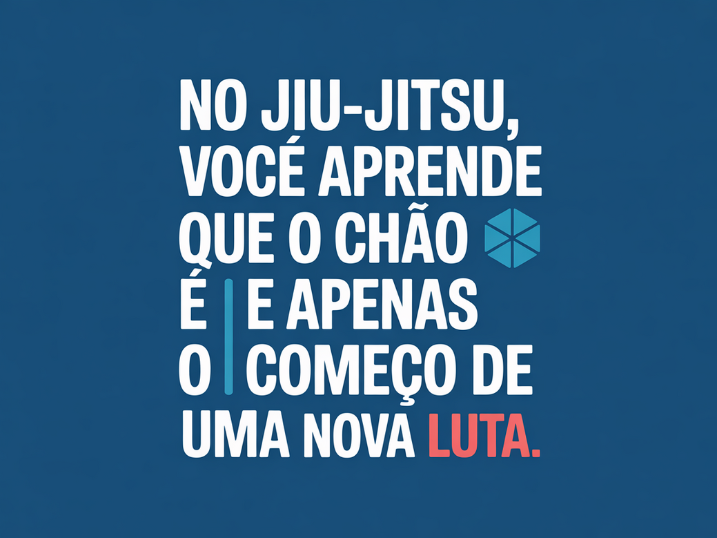 Card motivacional de Jiu-Jitsu para professores