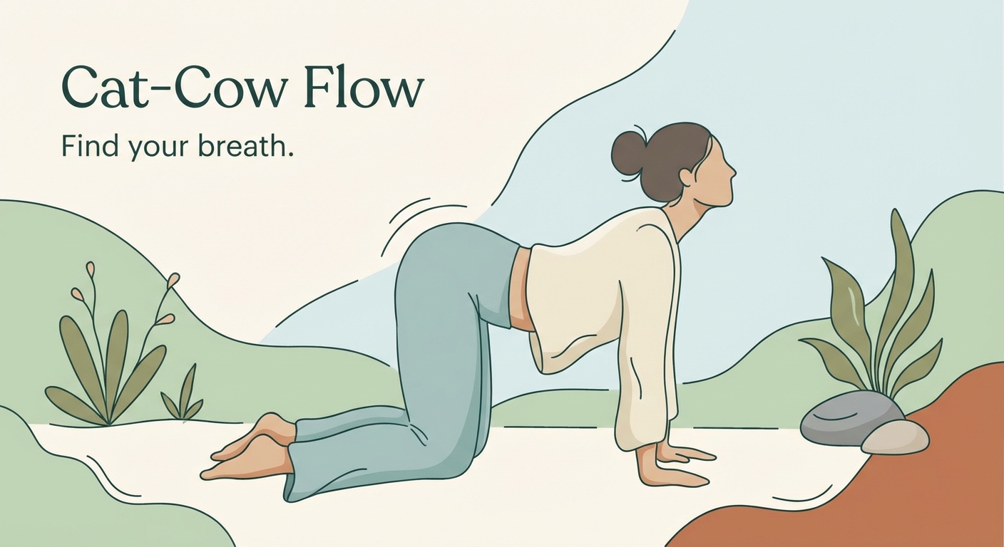 Cat-Cow Pose Illustration