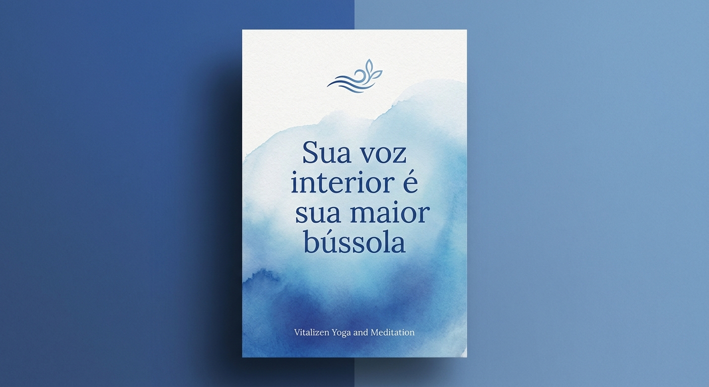 Sua voz interior é sua maior bússola - citação inspiradora Vitalizen