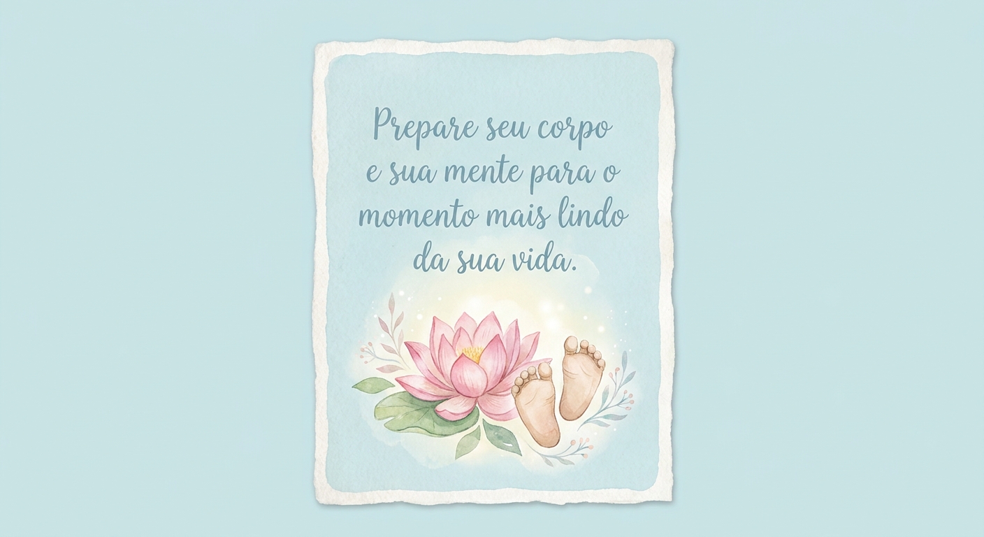 Frase inspiradora: Prepare seu corpo e sua mente para o momento mais lindo da sua vida