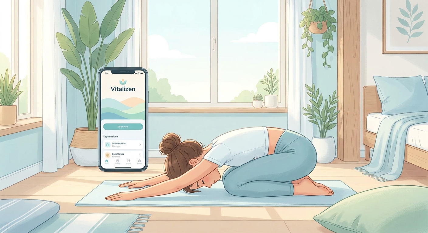 como começar a praticar yoga guia para iniciantes com app Vitalizen