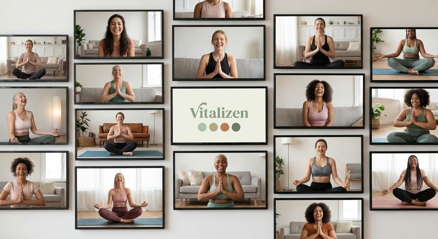 Comunidade online de yoga para mulheres empreendedoras de moda e estética