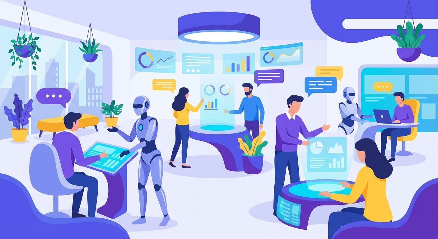 Equipe de vendas colaborando com agentes de IA no CRM da Zappipe