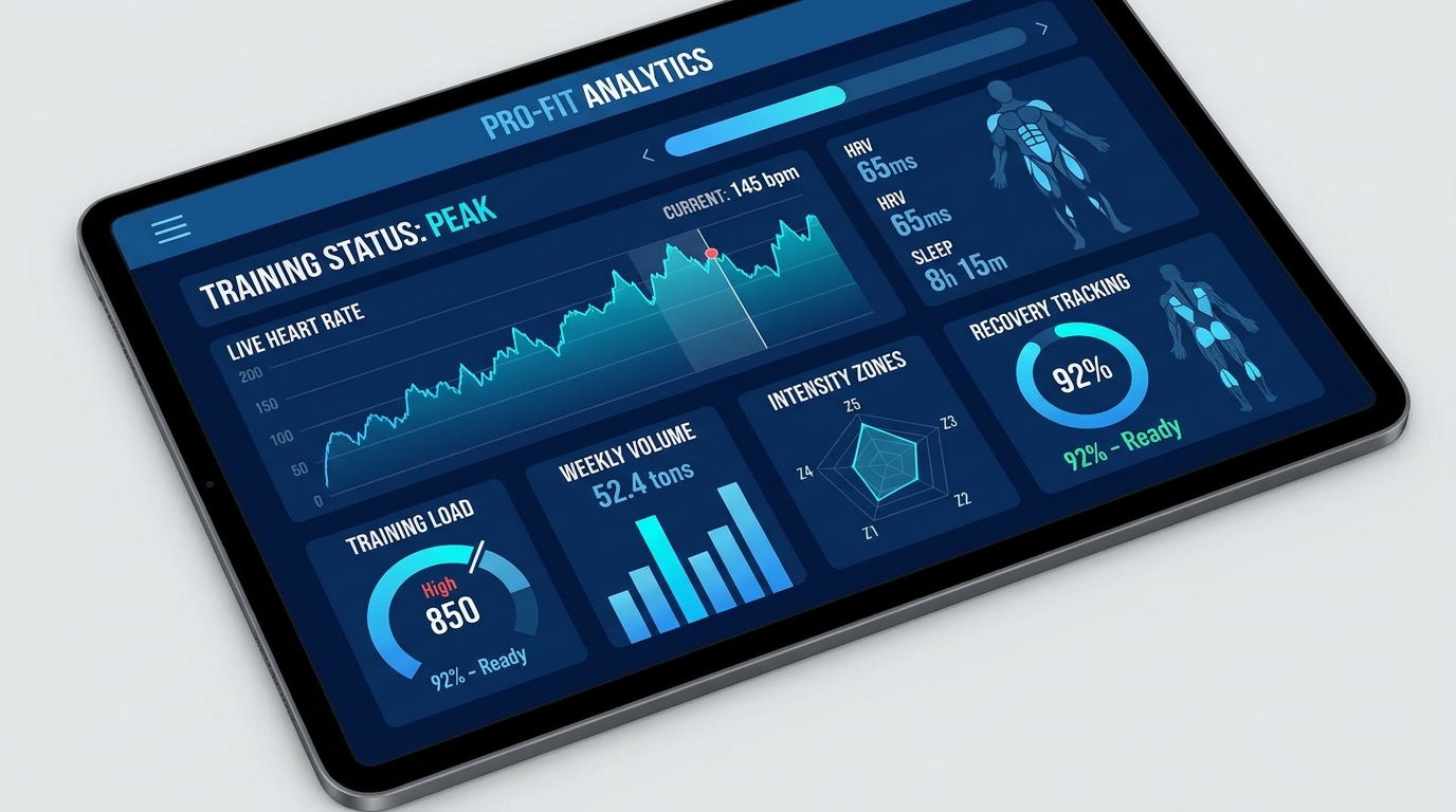 Dashboard de monitoramento Personal Millbody Dashboard Personal Millbody com monitoramento avançado de treino HIIT para preparador de atletas