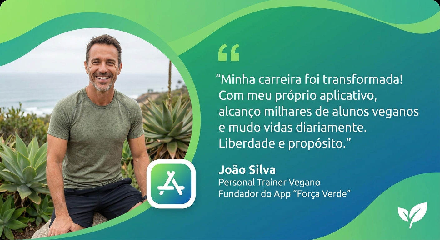 Depoimento de personal trainer vegano sobre transformação de carreira com o app Personal Millbody