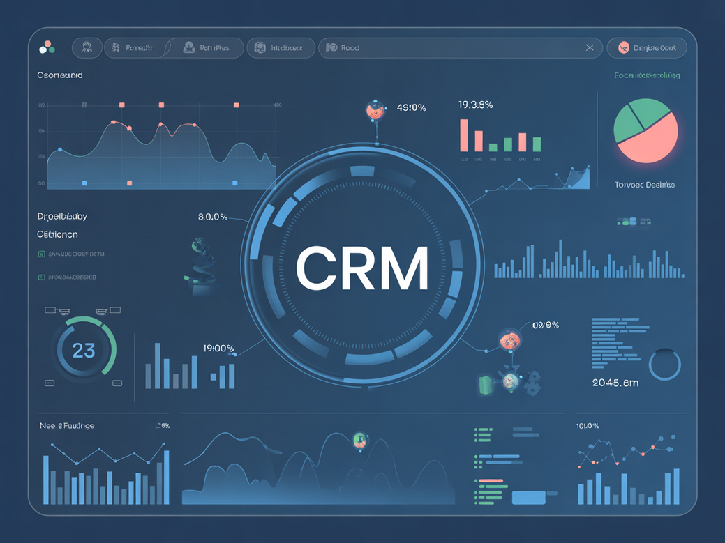 Infográfico com os principais termos de um dicionário do CRM para marketing