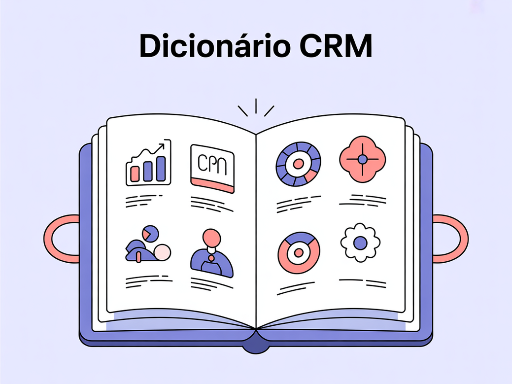Dicionário CRM completo com mais de 70 termos essenciais para gerentes de marketing e vendas em 2026.