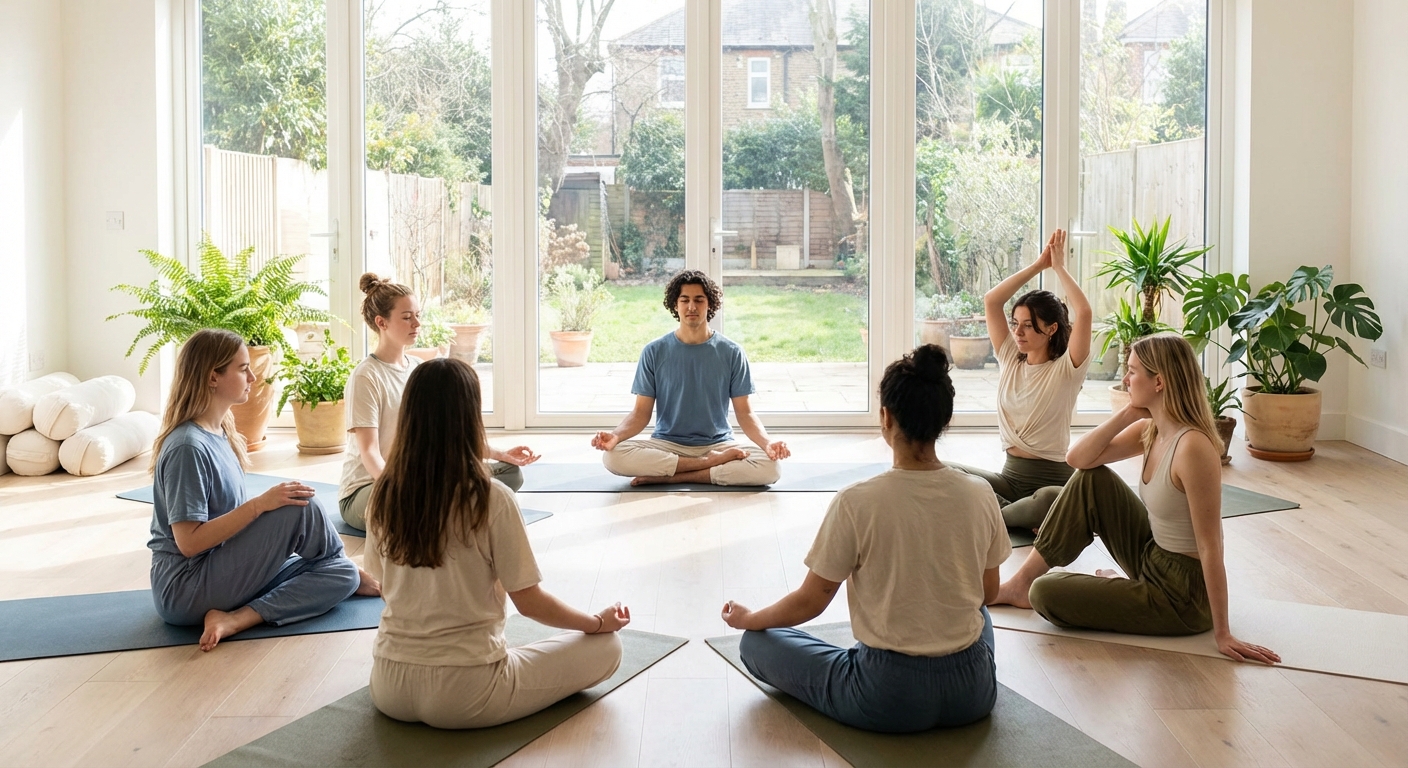 Pessoa meditando em ambiente tranquilo usando o dicionário da meditação como referência para prática
