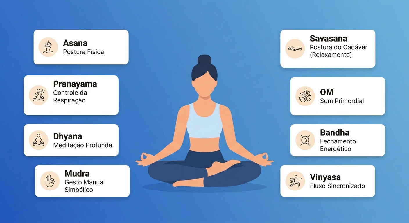 Dicionário de yoga: infográfico com os principais termos essenciais para líderes