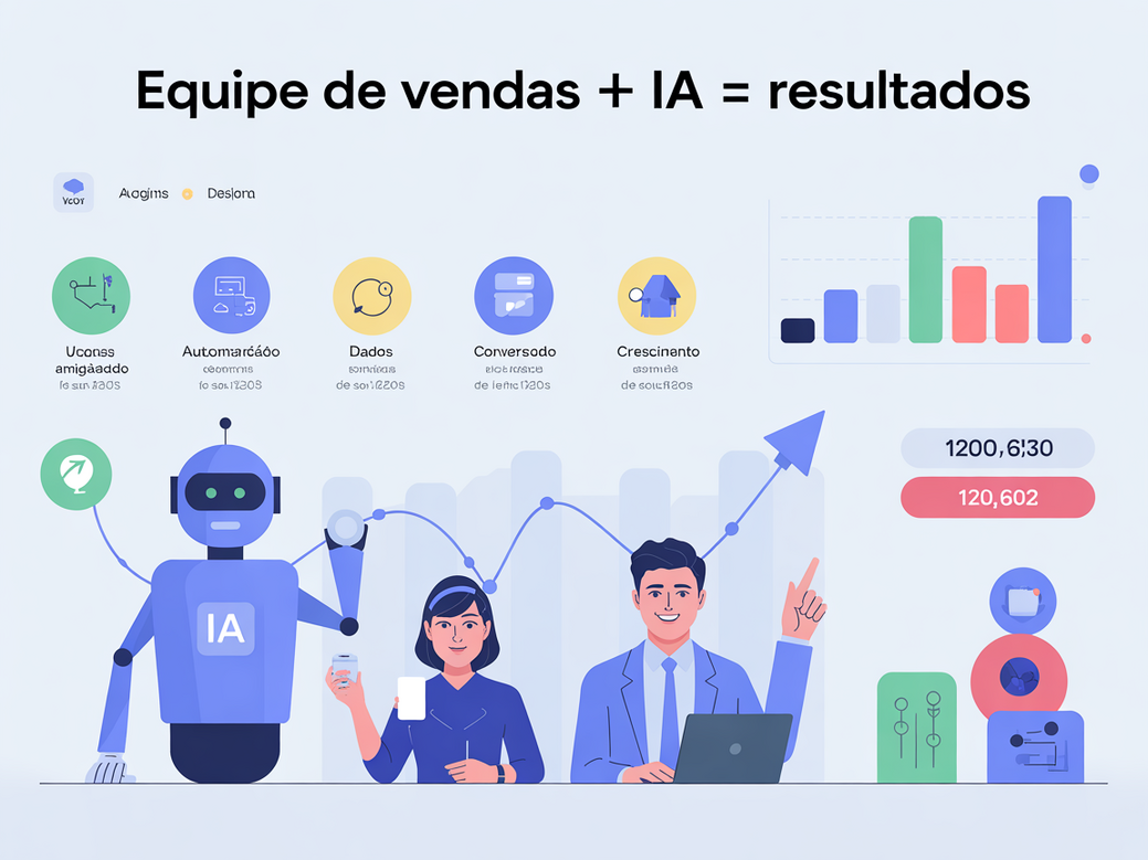 Infográfico mostrando como uma equipe de vendas com IA do Zappipe pode aumentar os resultados de conversão e receita.