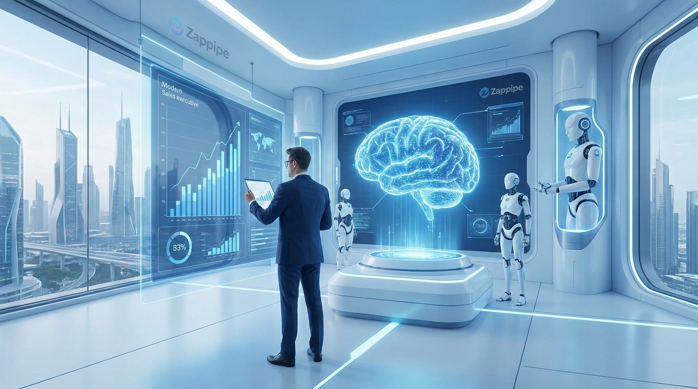 Dashboard de estratégias de CRM mostrando automação inteligente e análise de leads