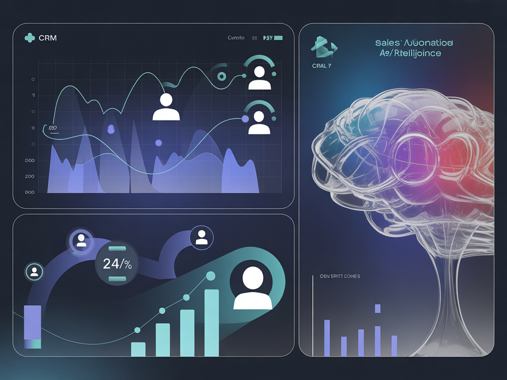 Dashboard de um CRM com inteligência artificial mostrando gráficos e automação de vendas com as estratégias de CRM com IA da Zappipe.