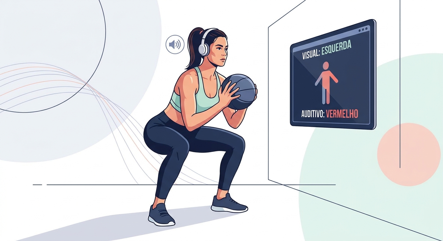 Agachamento com estímulo cognitivo — exercício que une mente e corpo