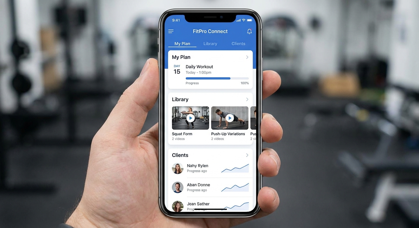 Ficha de treino digital no app Personal Millbody