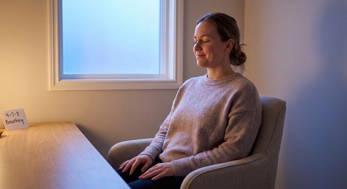 Respiração 4-7-8 para renovar as energias no home office