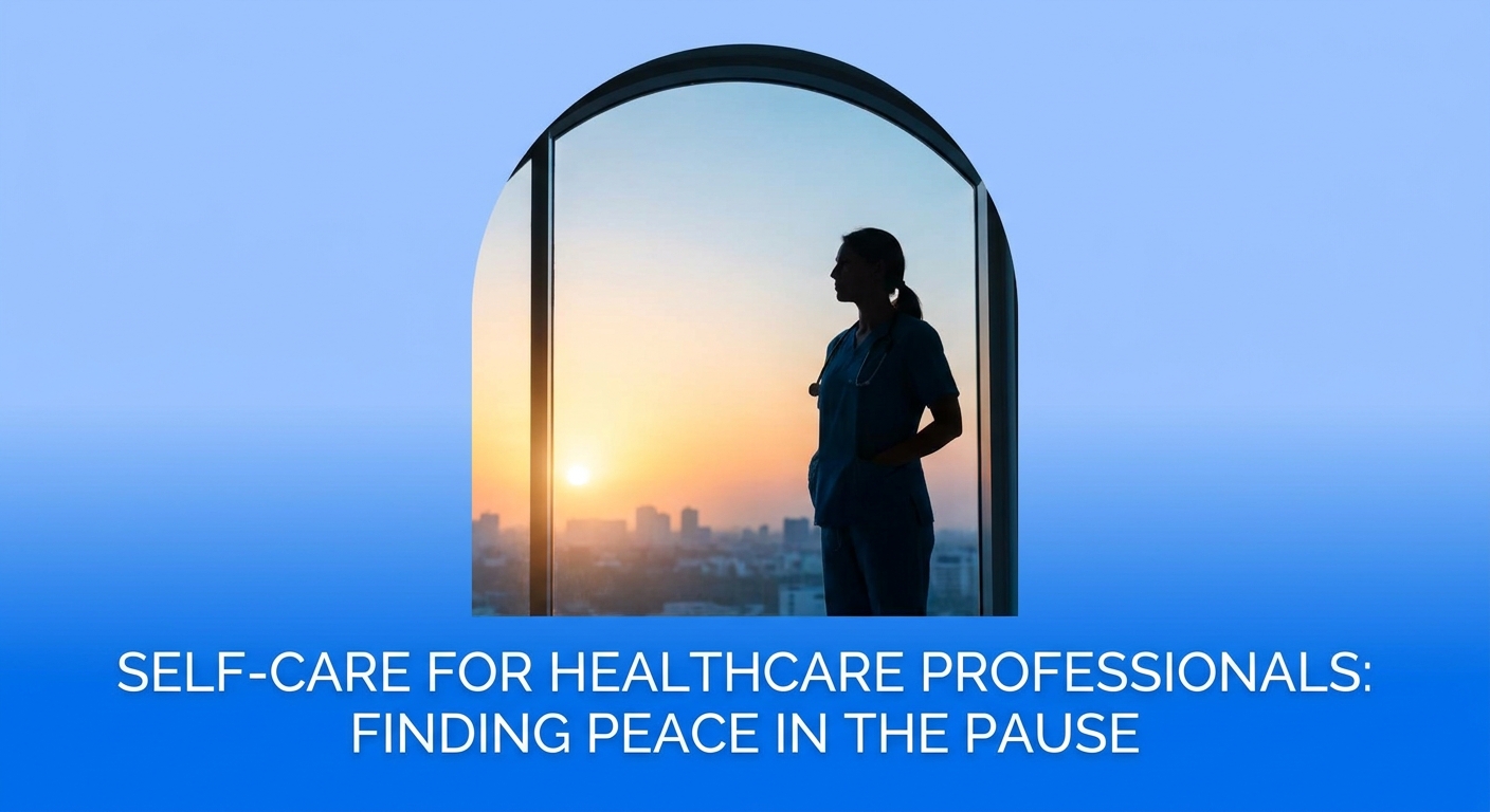 frases de inspiração profissionais saúde Vitalizen - profissional da saúde em momento de pausa ao amanhecer