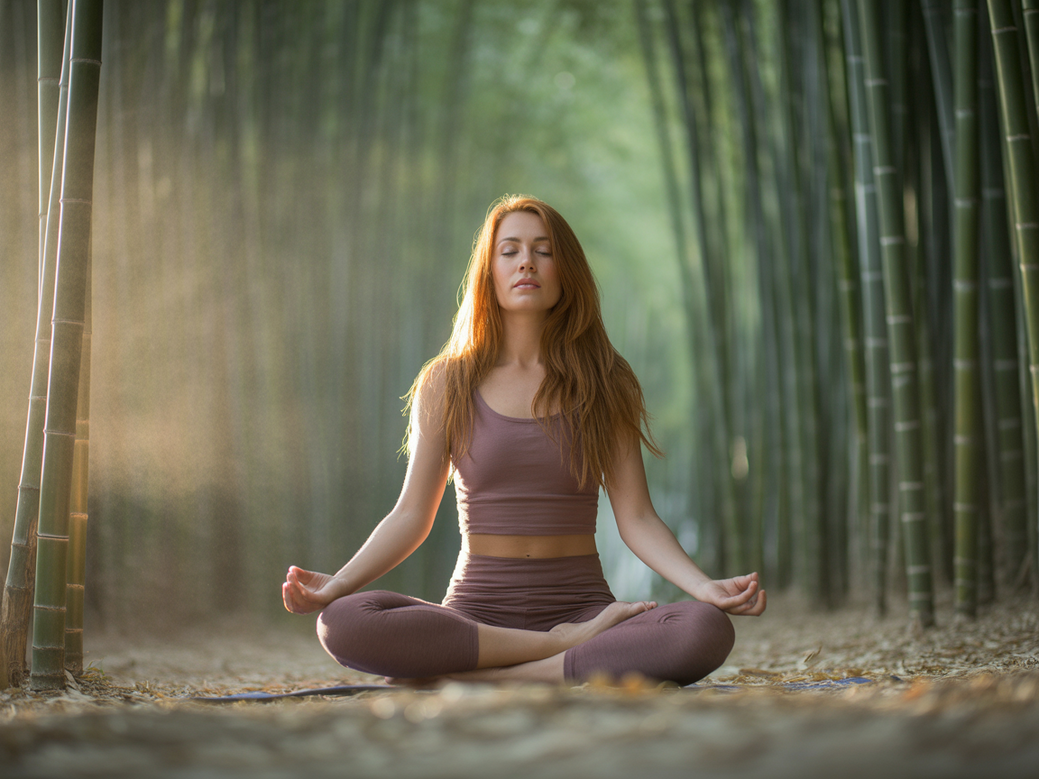 Mulher praticando yoga em um ambiente sereno, simbolizando a cura da autoestima após sair de um relacionamento tóxico.