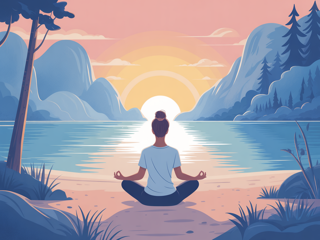 Mulher praticando yoga em um ambiente sereno, refletindo sobre frases de inspiração para yoga.