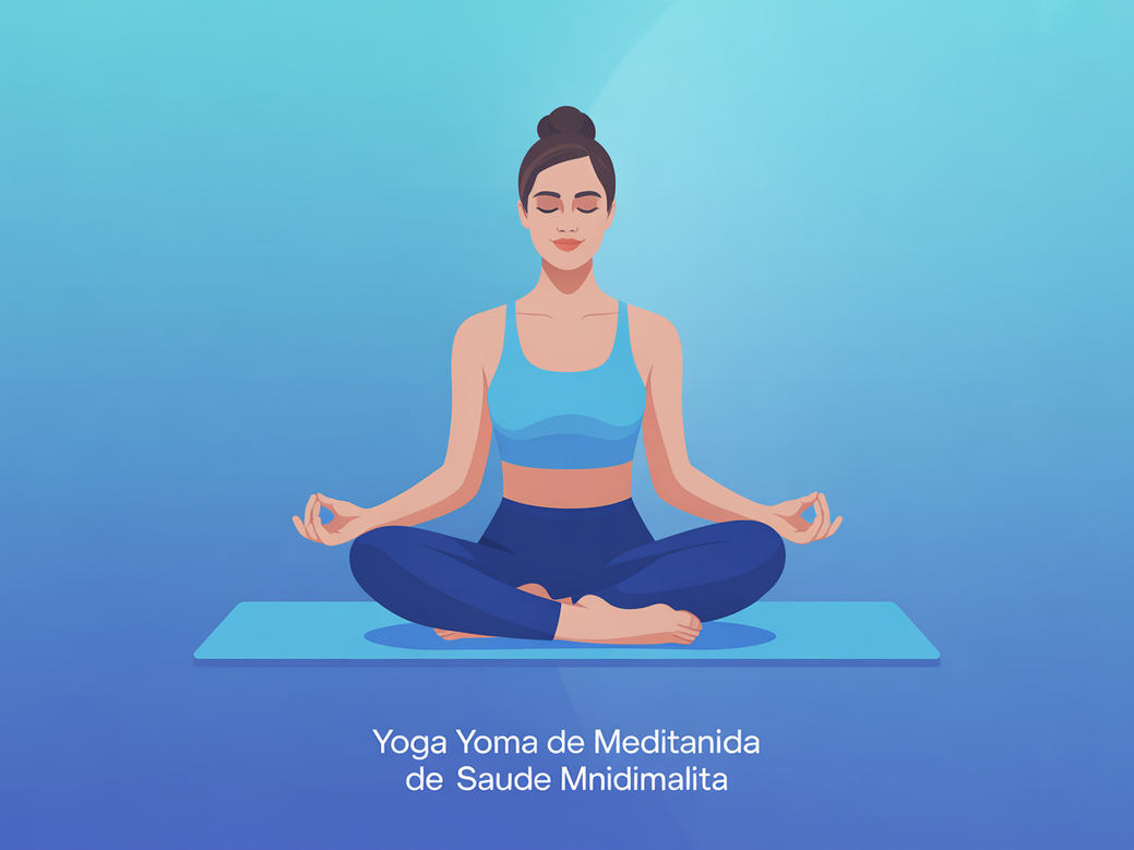 Frases de inspiração de yoga para profissionais de saúde mental. Uma pessoa medita em ambiente calmo, simbolizando o autocuidado e mindfulness para terapeutas.