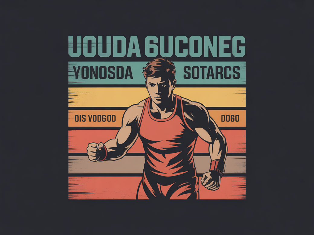 Colagem com a silhueta de um lutador de MMA, a frase motivacional para lutadores 'A dor é temporária, a glória é eterna' e o logo da Personal Millbody